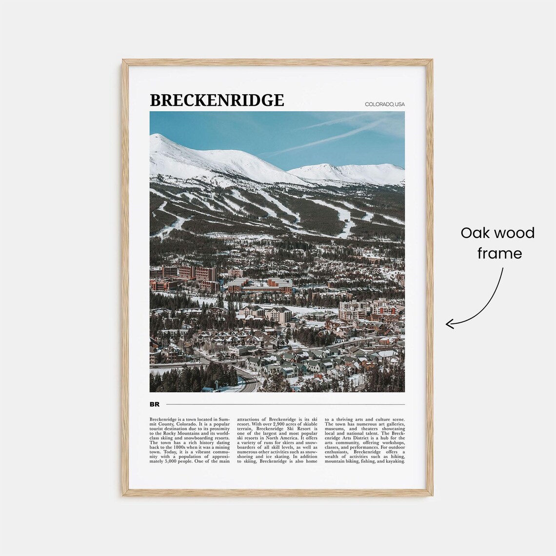 Breckenridge Travel Poster No 2 Breckenridge Wall Art Breckenridge Poster Print Breckenridge Photo Breckenridge Decor Colorado Usa - Image 3