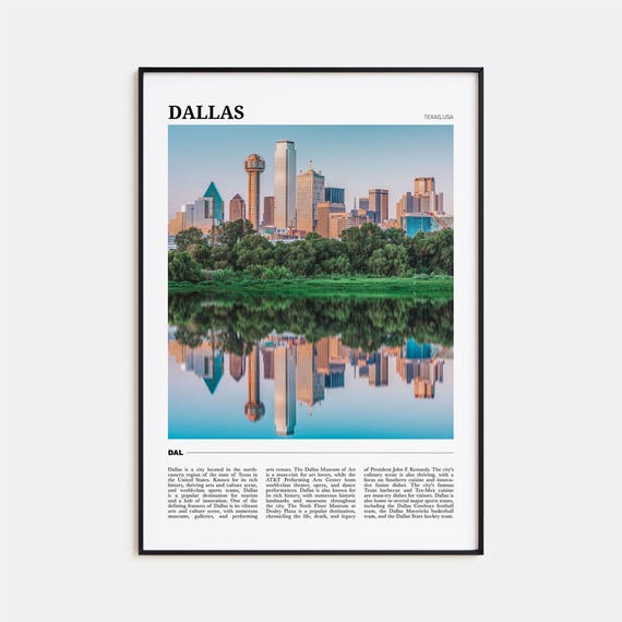 Dallas Travel Poster No. 2, Texas Travel Poster