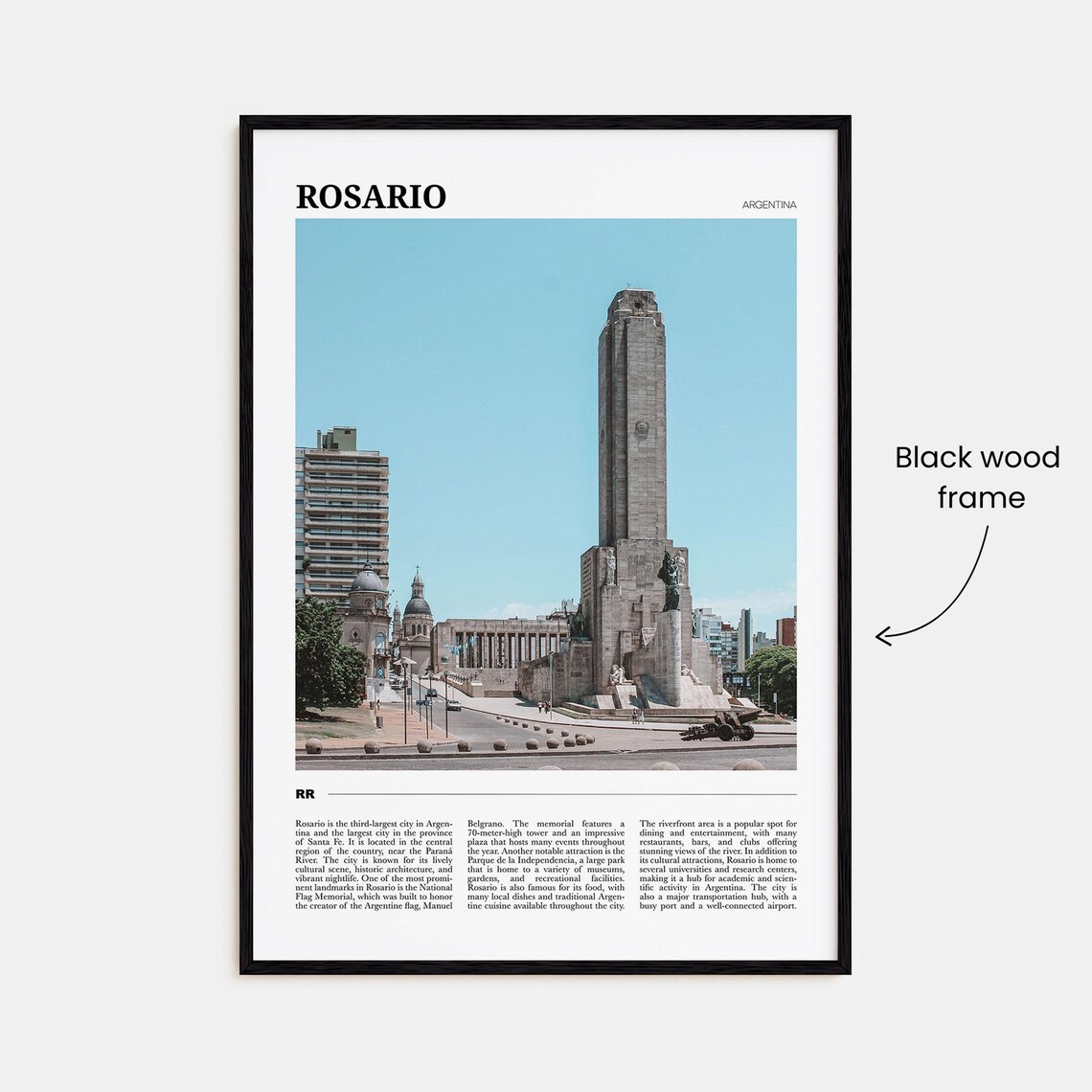 Rosario Travel Poster, Argentina Wall Art Print - Image 2