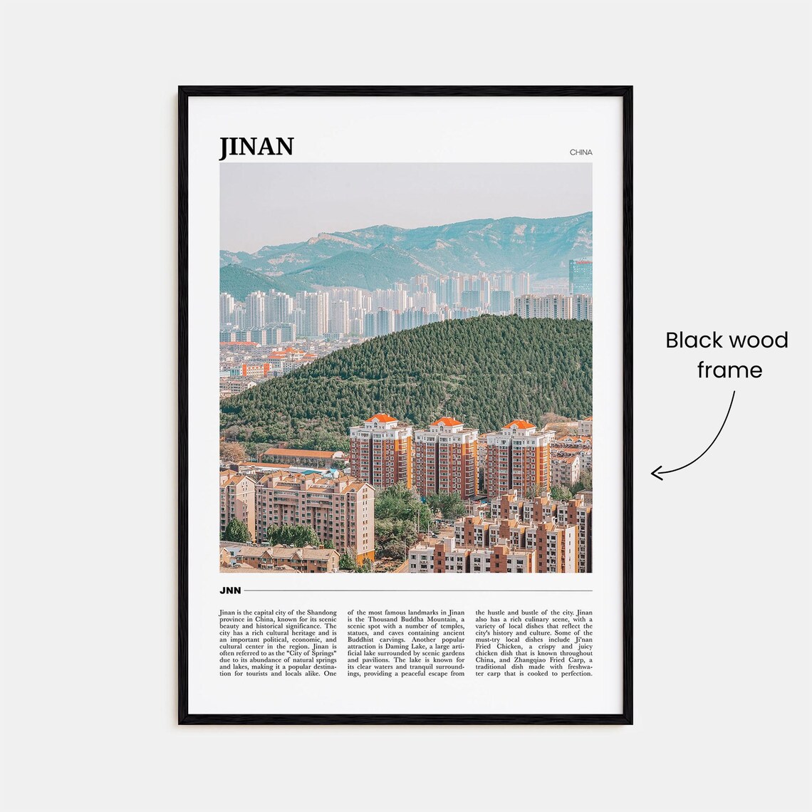 Jinan China City of Springs Mountain Travel Photography Poster - Image 2