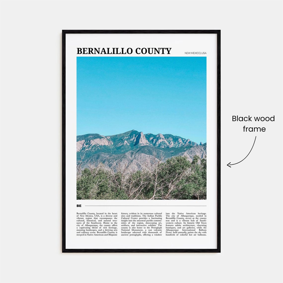 Bernalillo County New Mexico Sandia Mountains Landscape Poster - Image 2