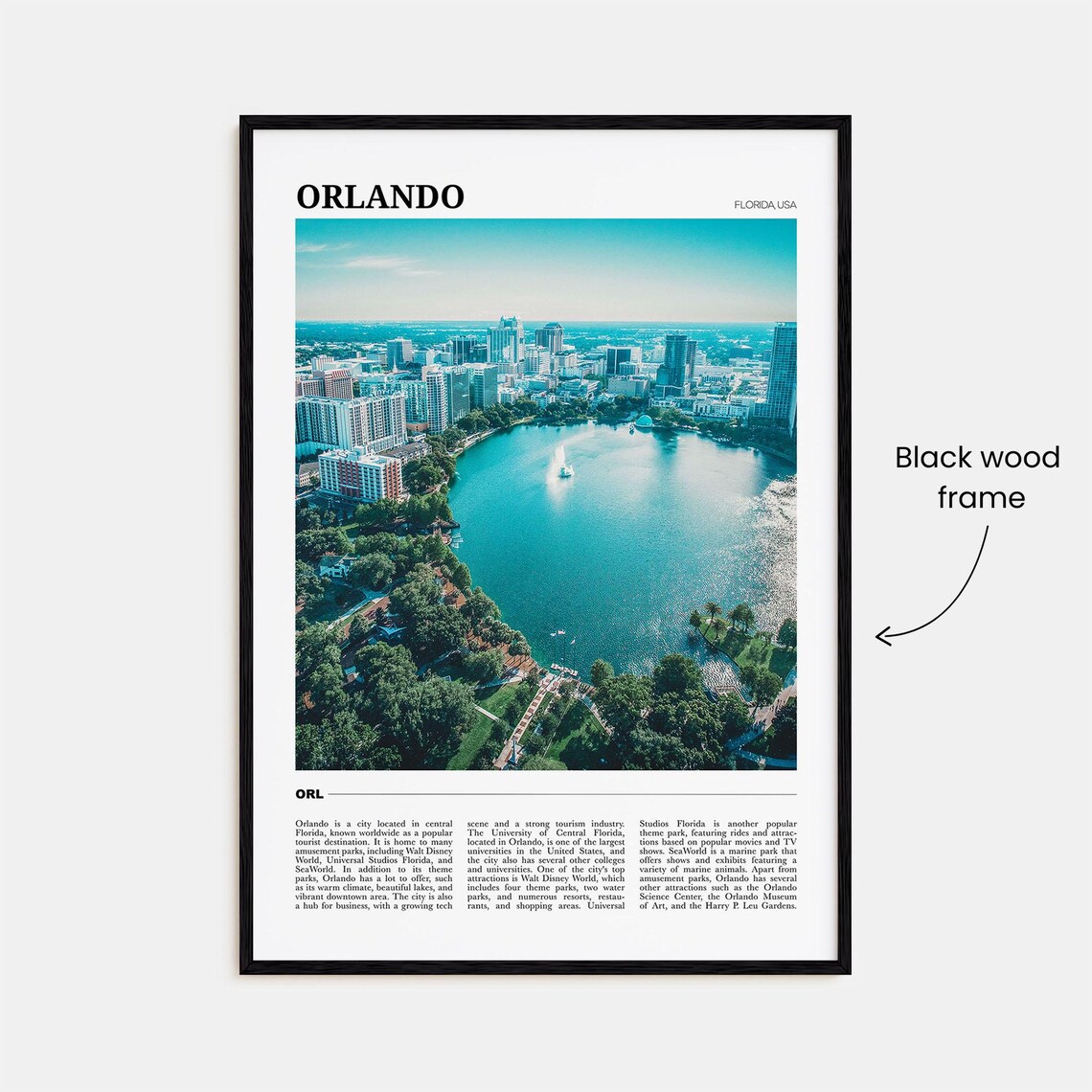 Orlando Travel Poster No 2, Florida Travel Poster - Image 2