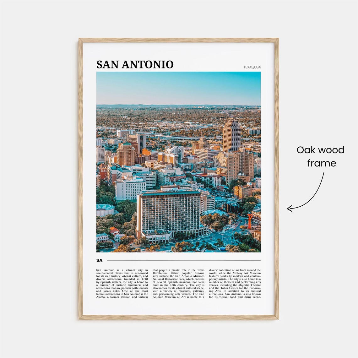 San Antonio Travel Poster San Antonio Wall Art San Antonio Poster Print San Antonio Photo San Antonio Decor Texas Usa - Image 3