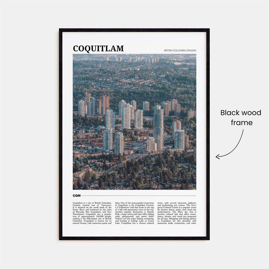 Coquitlam Travel Poster, British Columbia Canada - Image 2