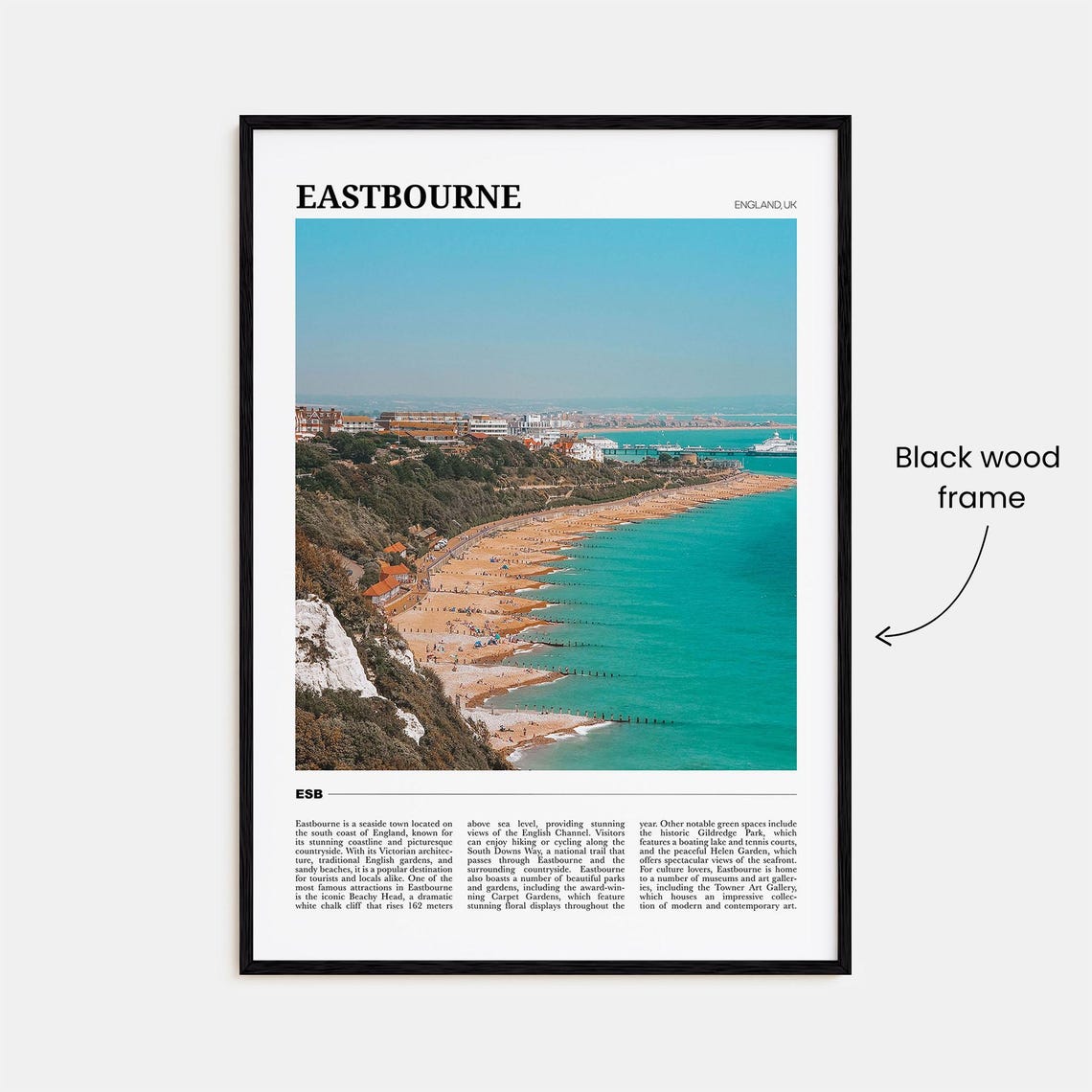 Eastbourne Travel Poster Eastbourne Wall Art Eastbourne Poster Print Eastbourne Photo Eastbourne Decor England Uk - Image 2