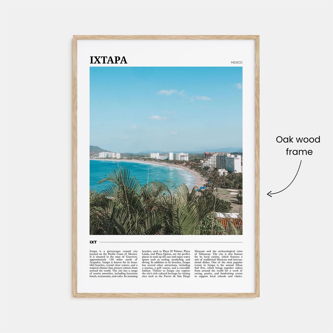 Ixtapa Travel Poster, Mexico Place Art Print - Image 3