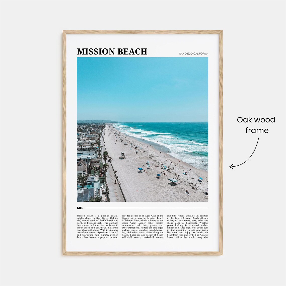 Mission Beach Travel Poster, San Diego No. 2 - Image 3