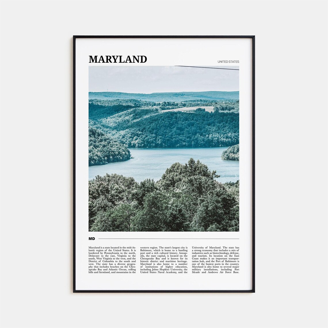Maryland Decor Travel Poster