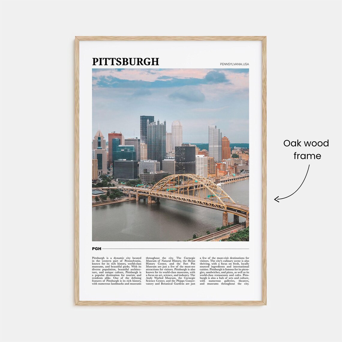 Pittsburgh Travel Poster, Pennsylvania Wall Art Print - Image 3