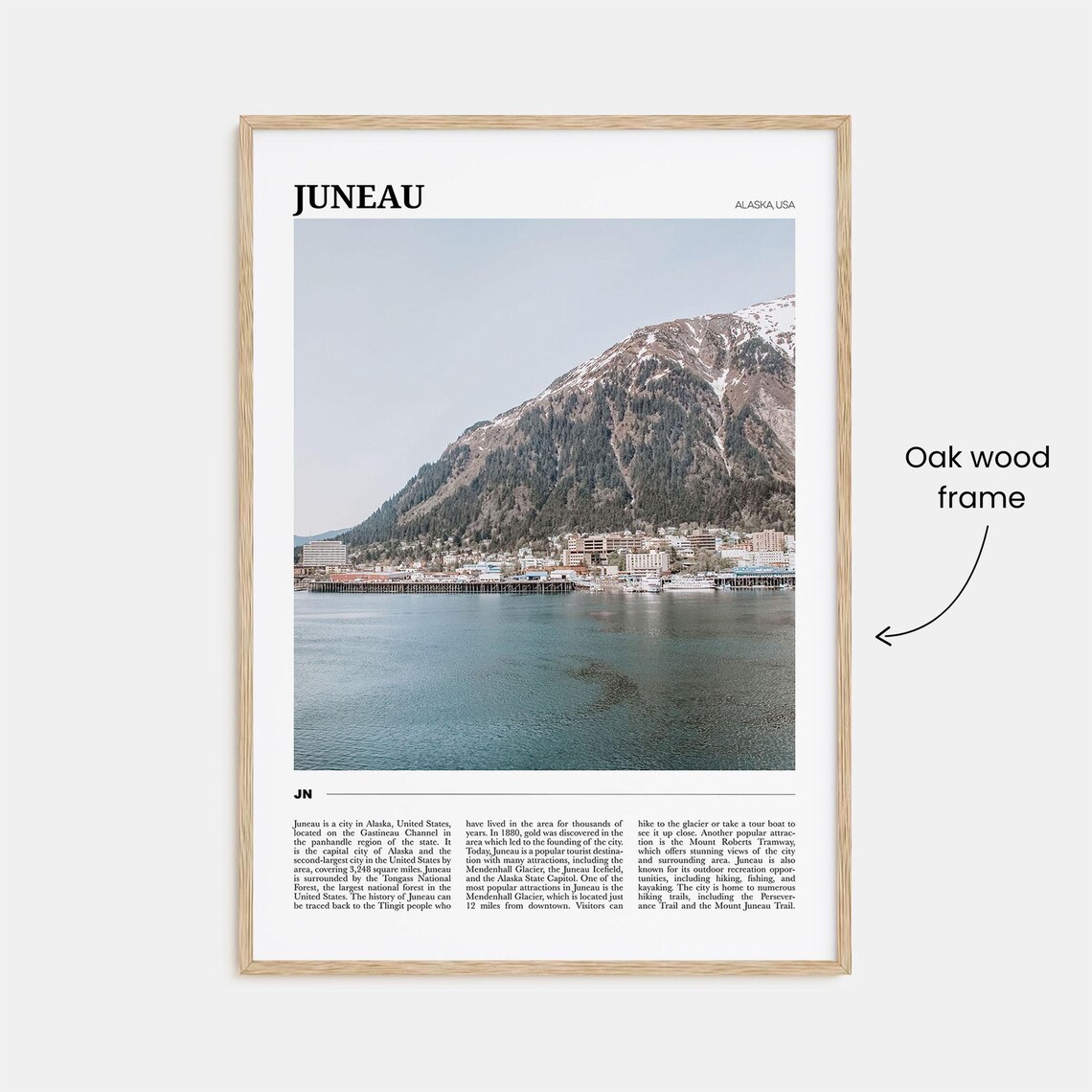 Juneau Travel Poster, Alaska USA Art Print - Image 3