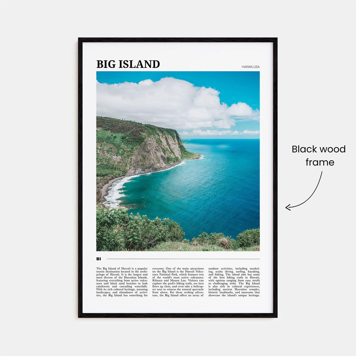 Big Island Travel Poster Big Island Wall Art Big Island Poster Print Big Island Photo Big Island Decor Hawaii Usa - Image 2