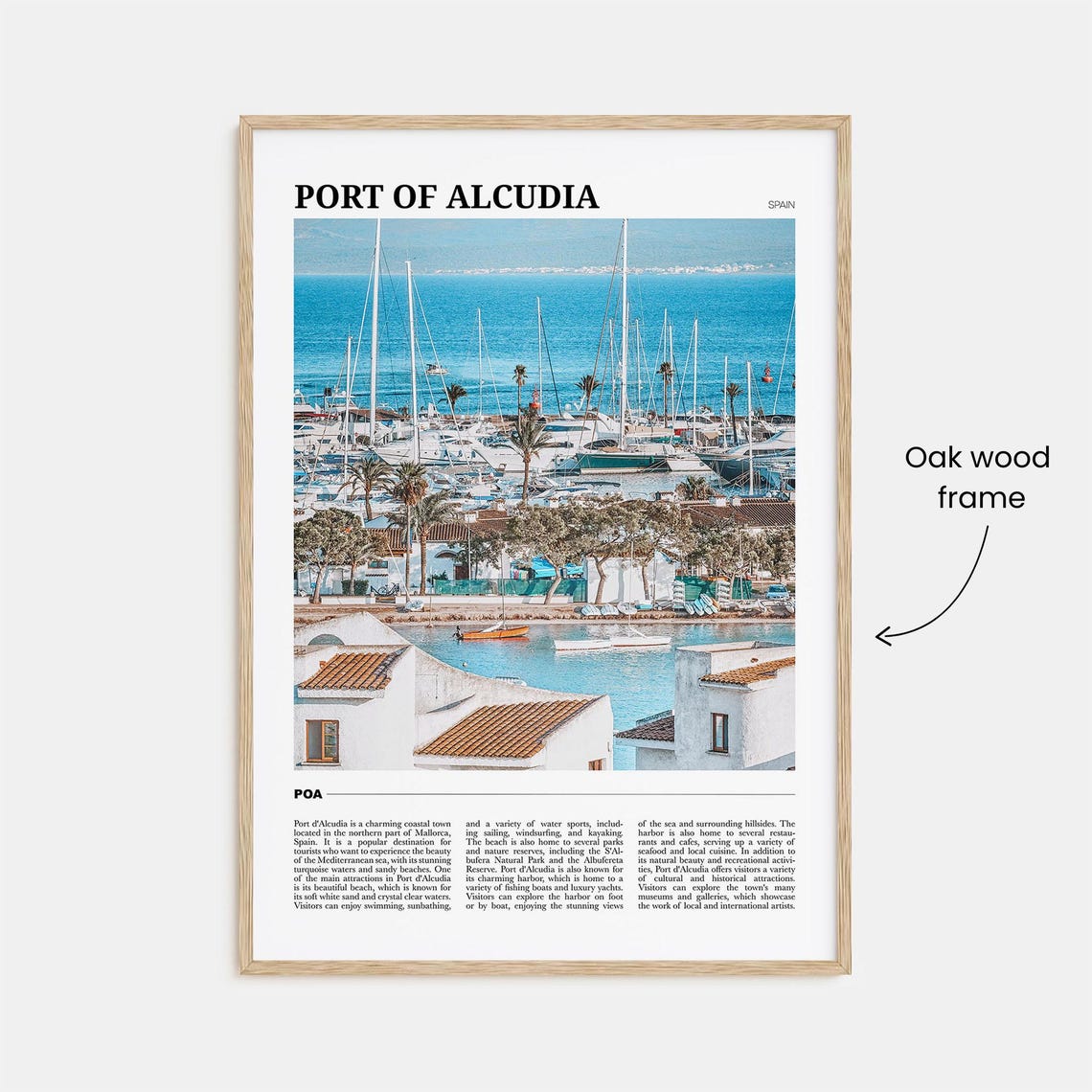 Port Of Alcudia Travel Poster Port Of Alcudia Wall Art Port Of Alcudia Poster Print Port Of Alcudia Photo Port Of Alcudia Decor Spain - Image 3