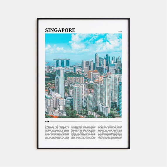 Singapore Photo Poster Print