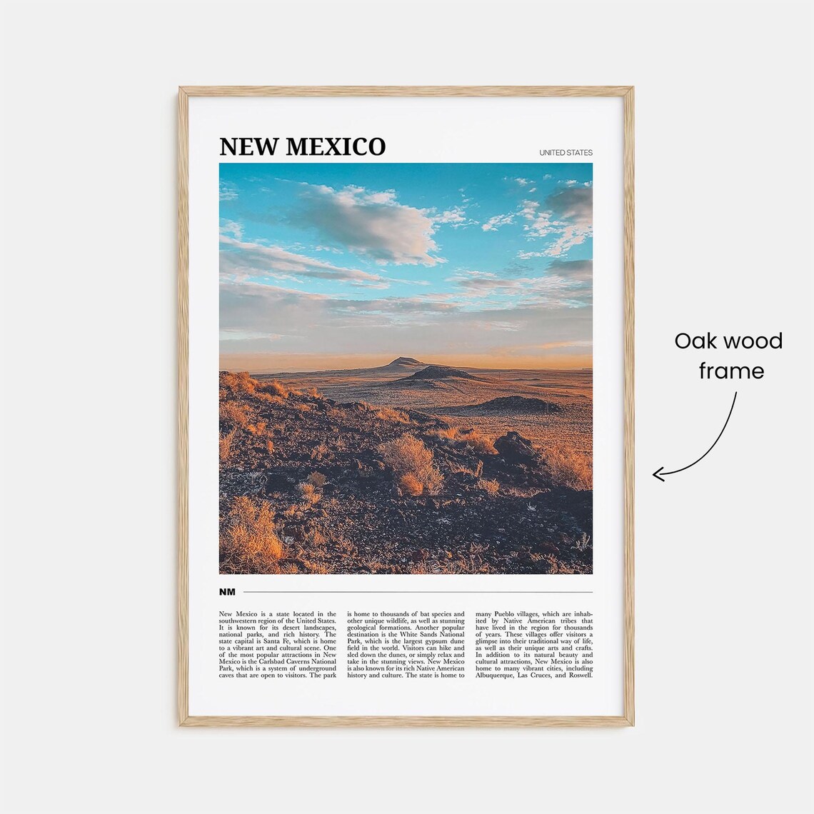 New Mexico Travel Poster, United States Art Print - Image 3