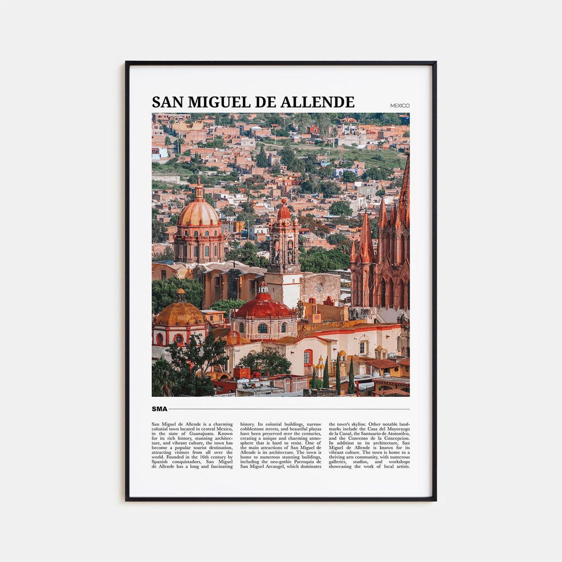 San Miguel De Allende Travel Poster San Miguel De Allende Wall Art San Miguel De Allende Poster Print San Miguel Photo San Miguel Decor