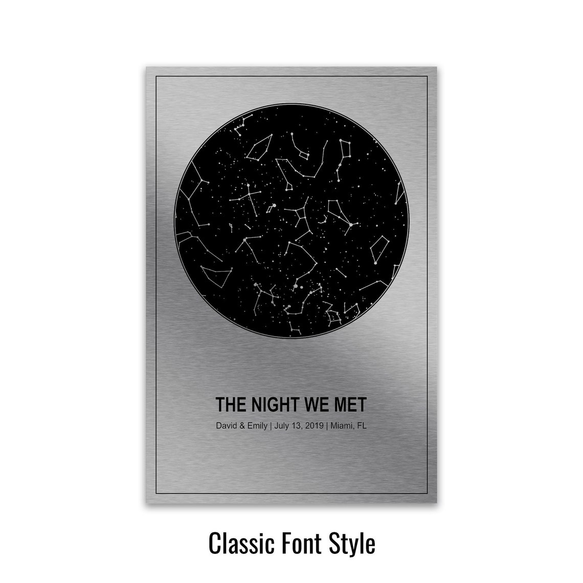 The Night We Met Star Map Couple Anniversary Night Sky Gift Poster