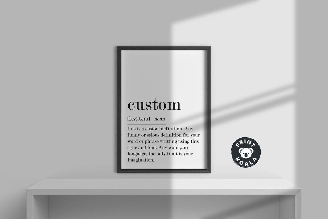 Custom Personalized Definition Dictionary Style Name Gift Poster - Image 3