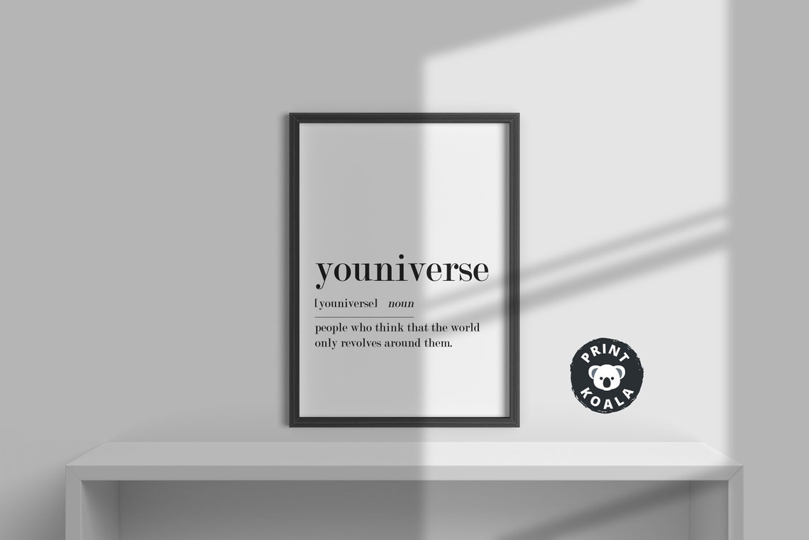 Youniverse Funny Definition Print Cheeky Wordplay Humor Wall Decor - Image 4