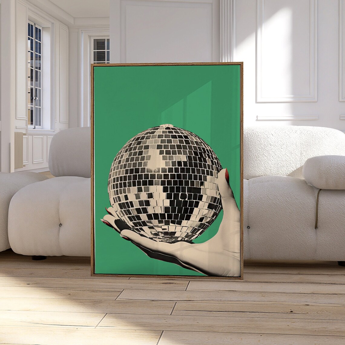 Disco Ball Print, Retro Poster Art Print