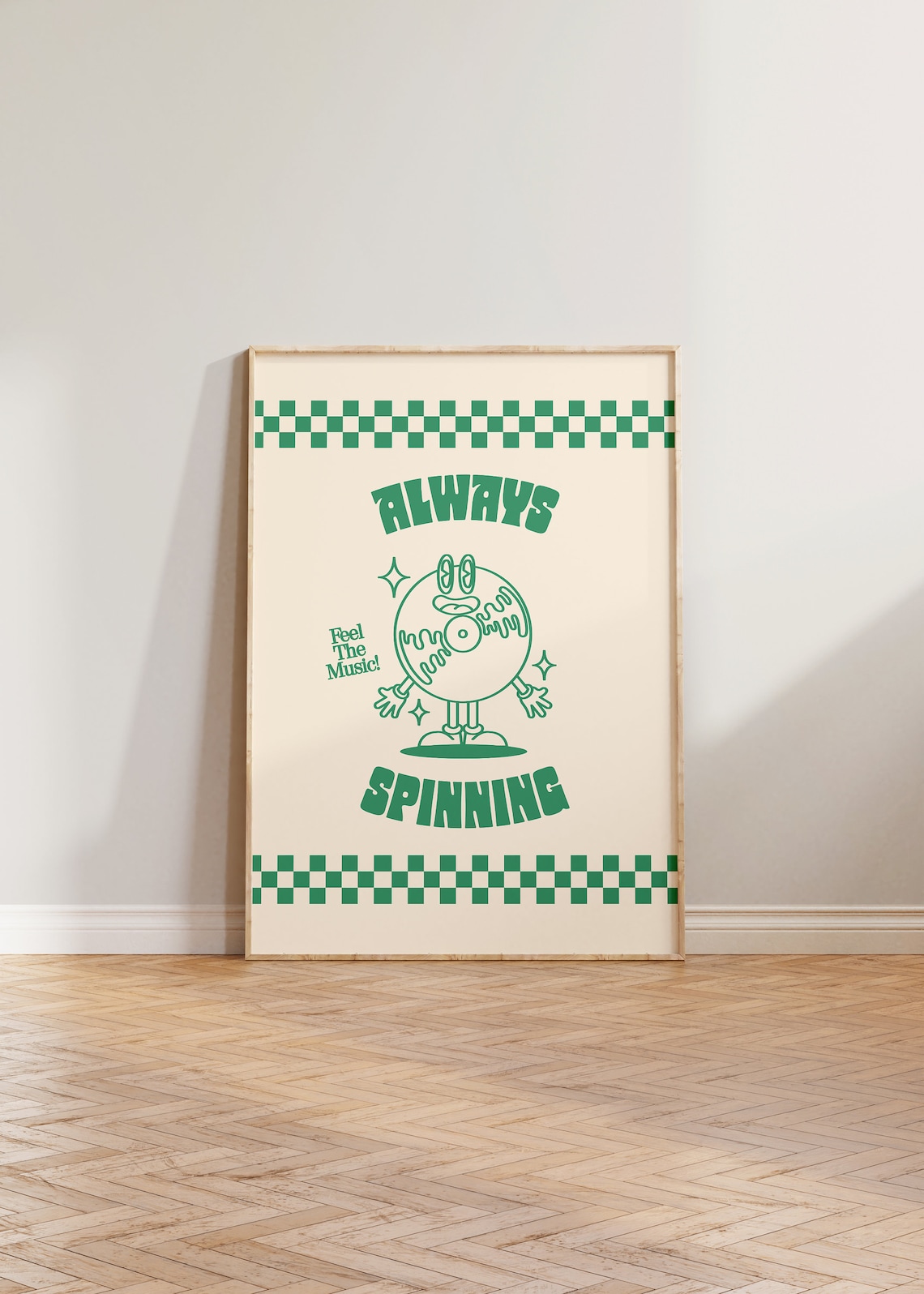 Always Spinning Retro Music Poster Print