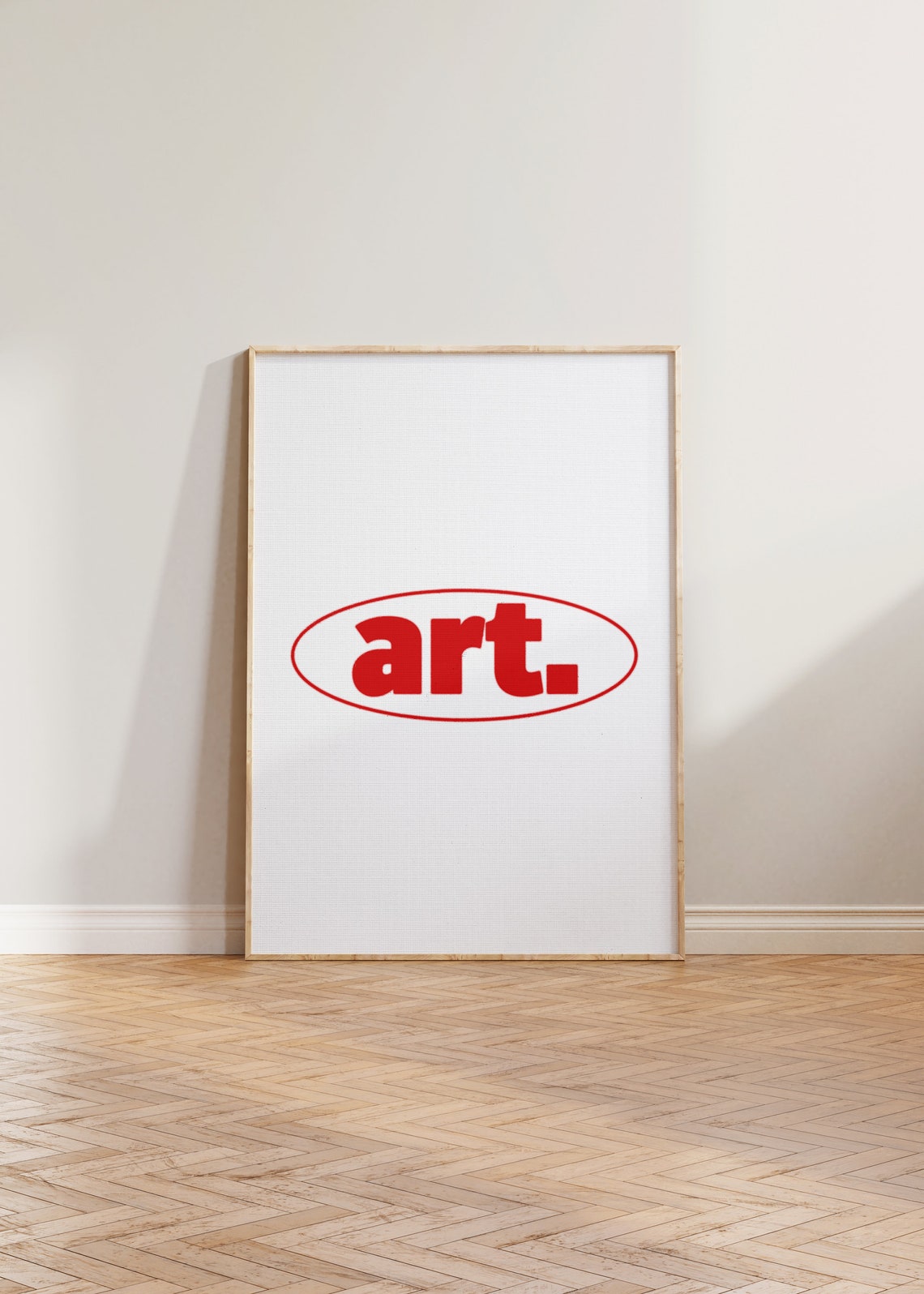 Bold Typography Retro Living Room Art Print