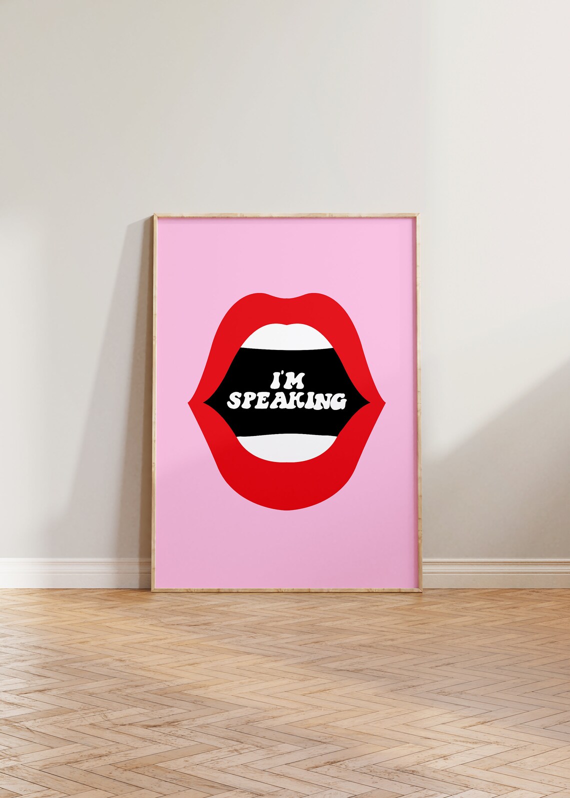I'm Speaking Feminist Poster, Girl Power Art Print
