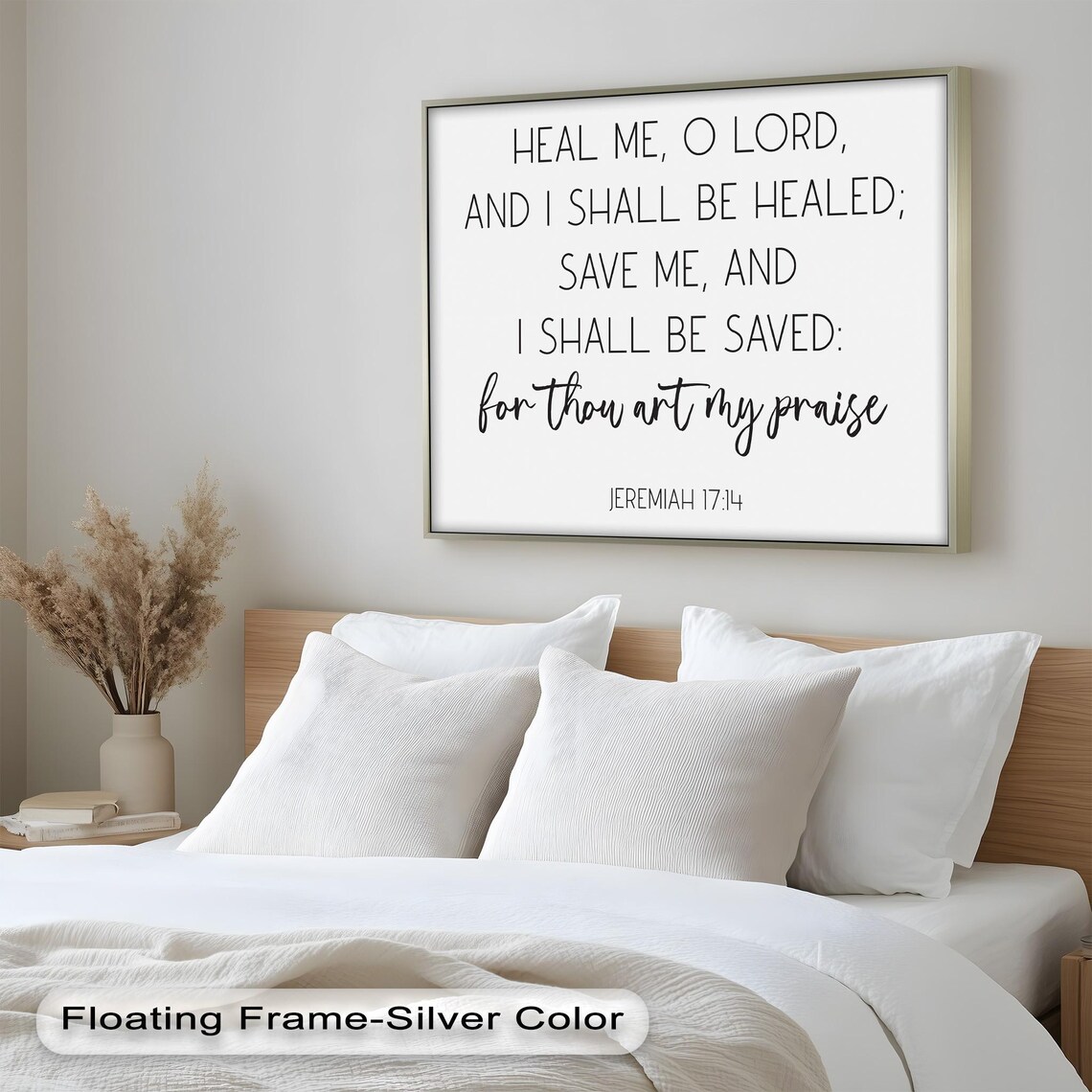 Jeremiah 17:14 Bible Verse, Healing Scripture Sign - Image 2