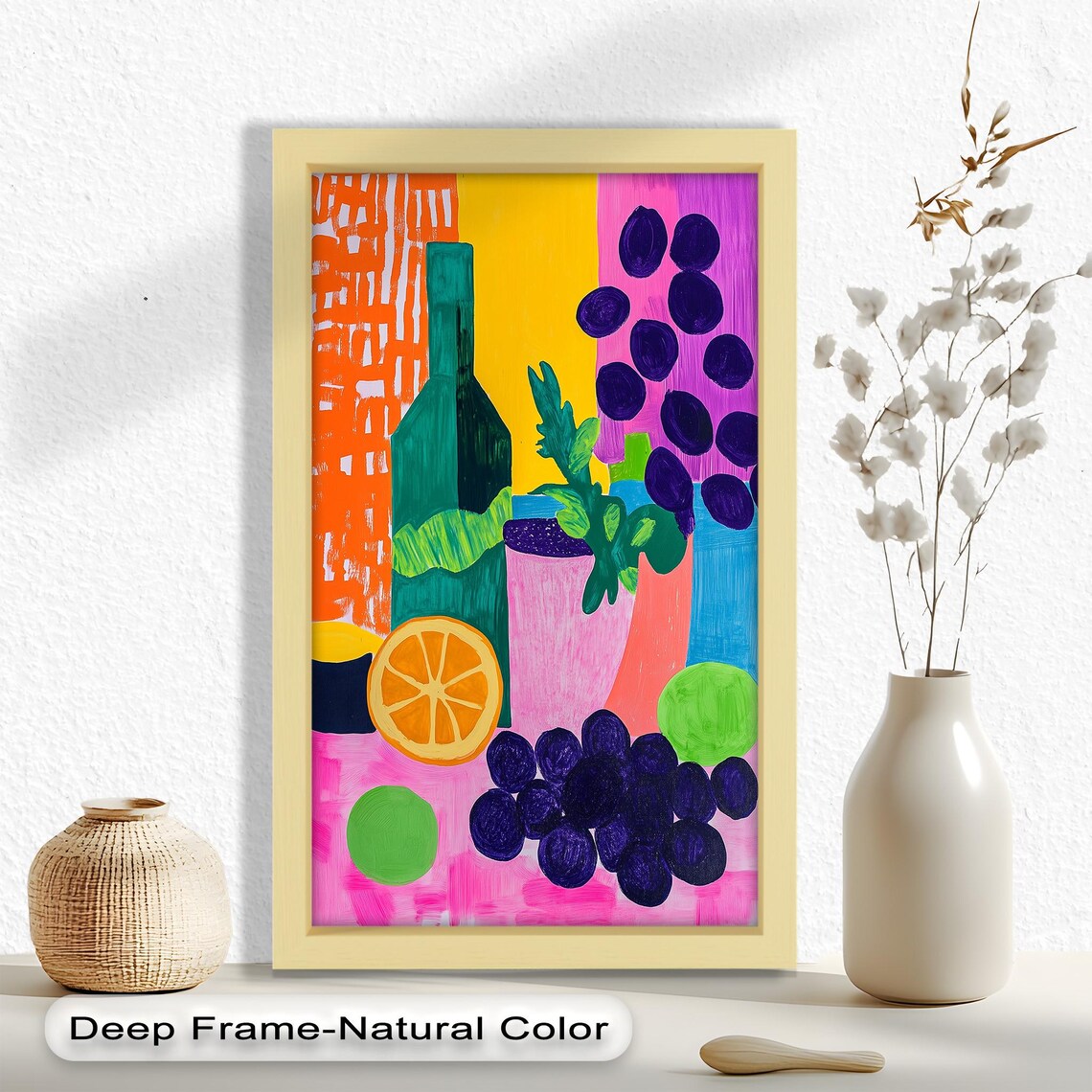 Colorful Fruit Kitchen Wall Art, Vibrant Still Life - Image 2