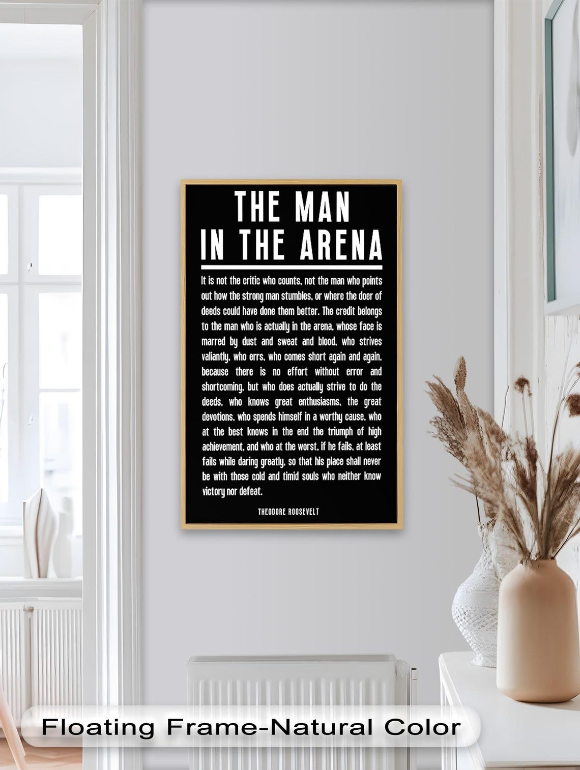 The Man In The Arena - Motivational Quote - Image 3