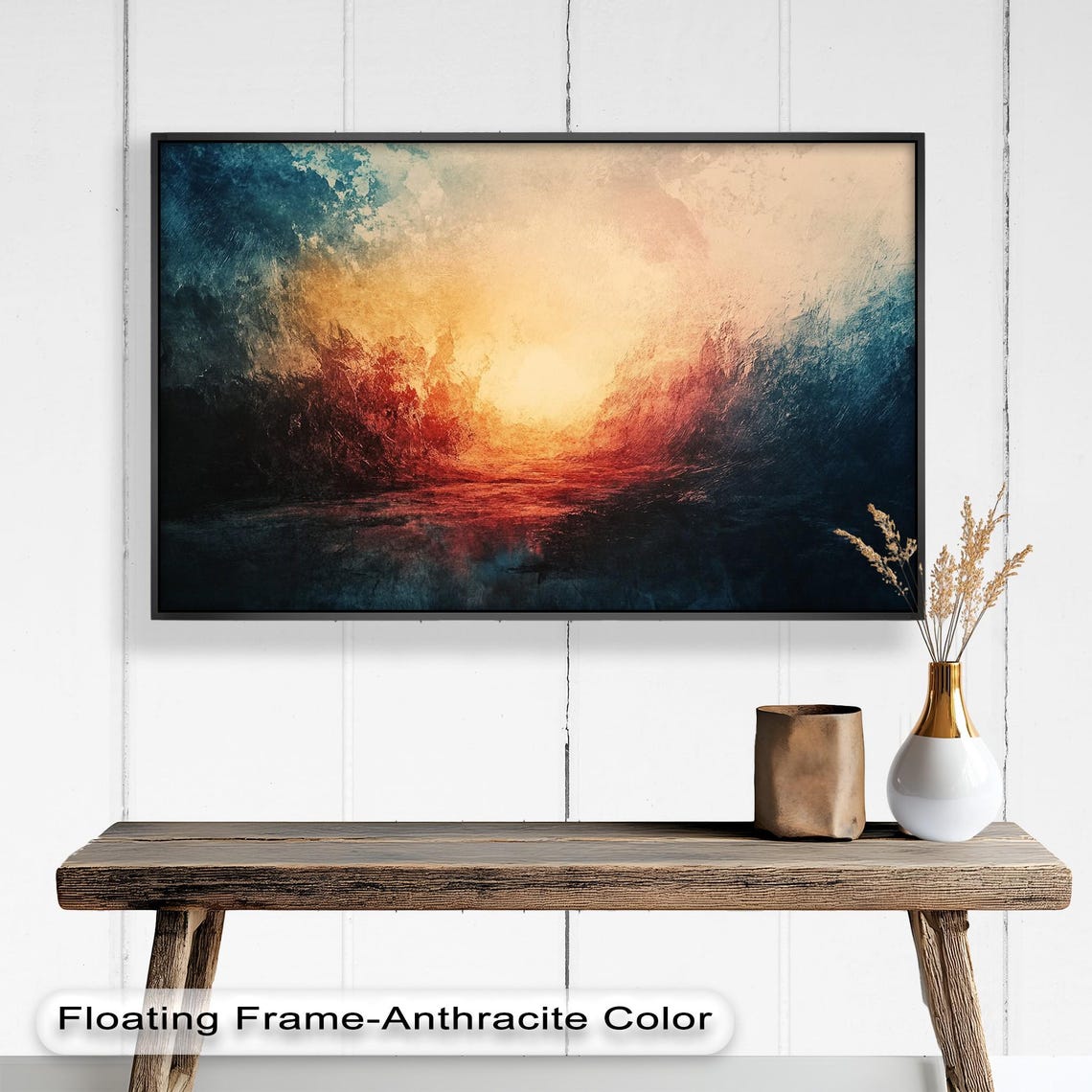Fiery Sunset Landscape - Bold Modern Interior Decor - Image 5