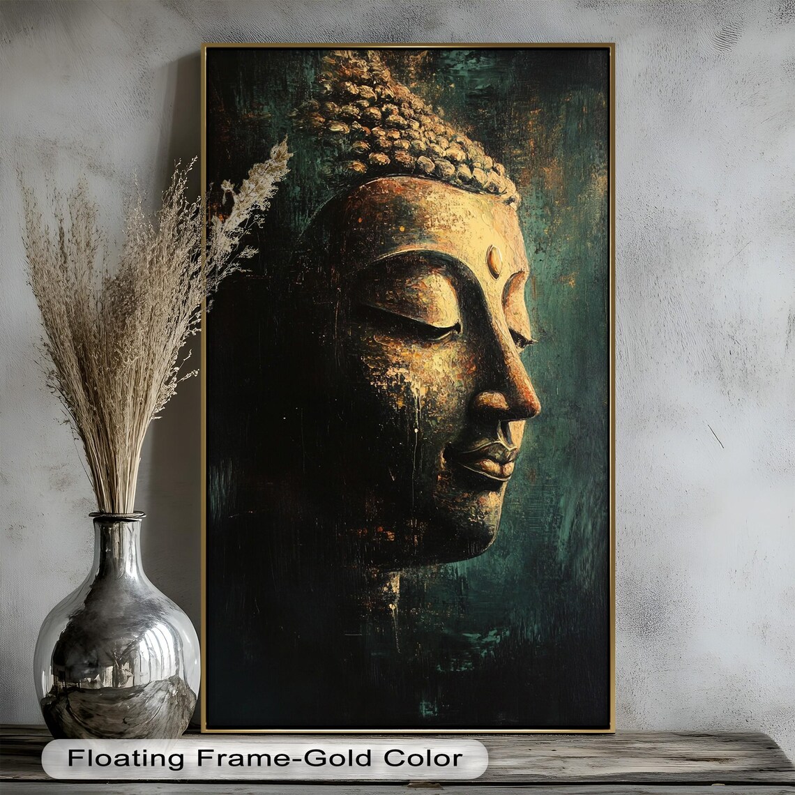 Buddha, Zen Meditation Portrait, Boho Decor - Image 2