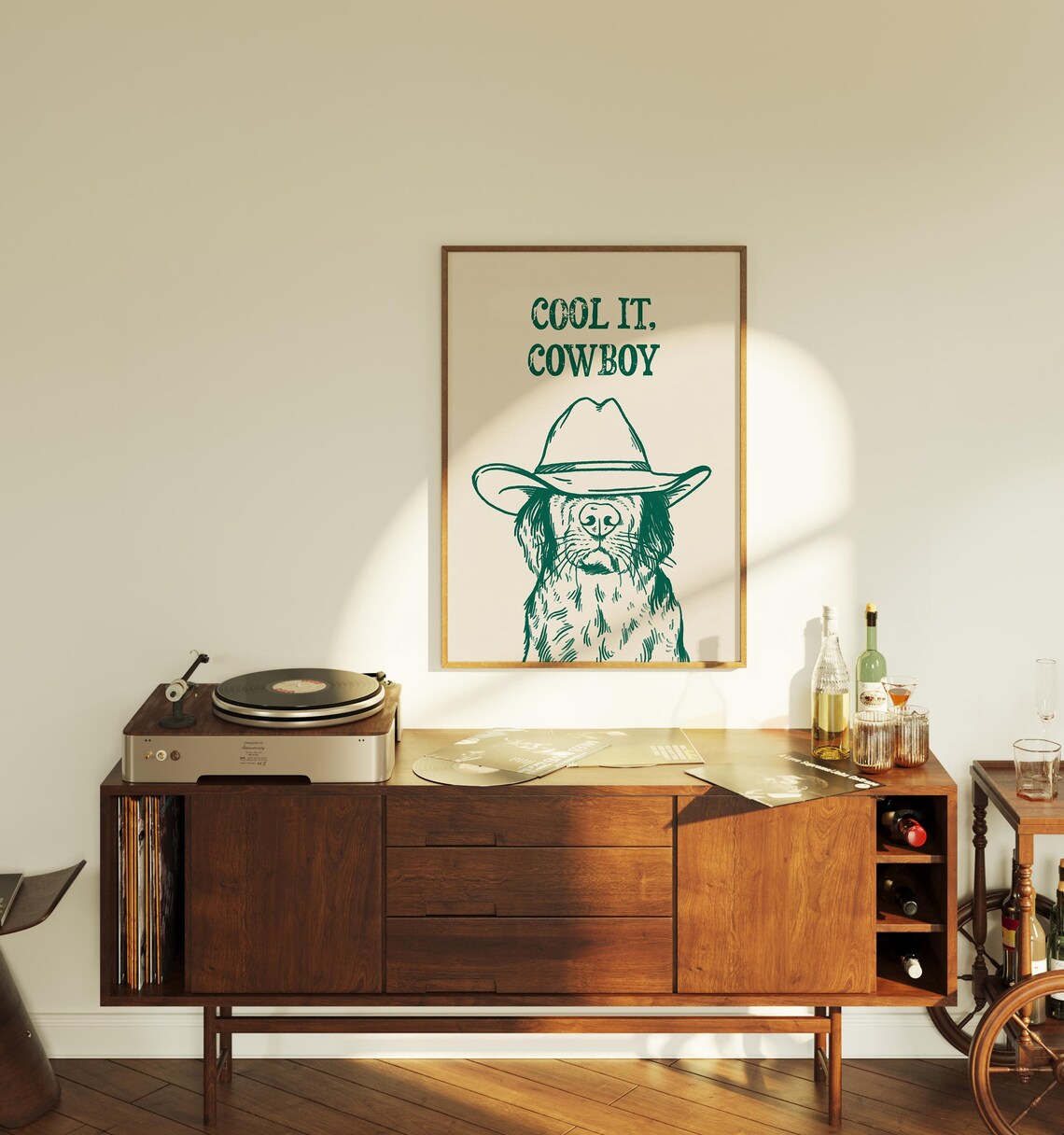 Cool Cowboy Contemporary Travel Poster - Image 2