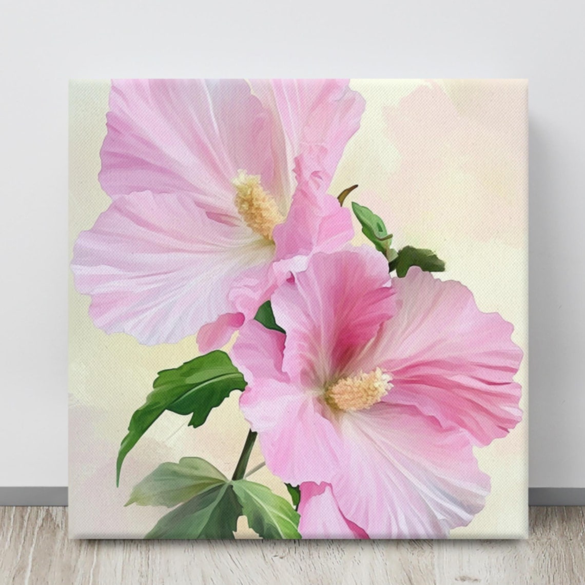 Rose Of Sharon Flower Print Painting Print Wall Art Rose Of Sharon Wall Art Flower Wall Art Hibiscus Flower Art