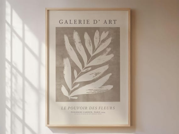 Des Fleurs Botanical Illustration, Vintage Poster Art Print