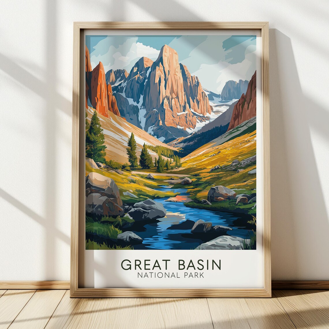 Great Basin National Park Vintage Travel Poster