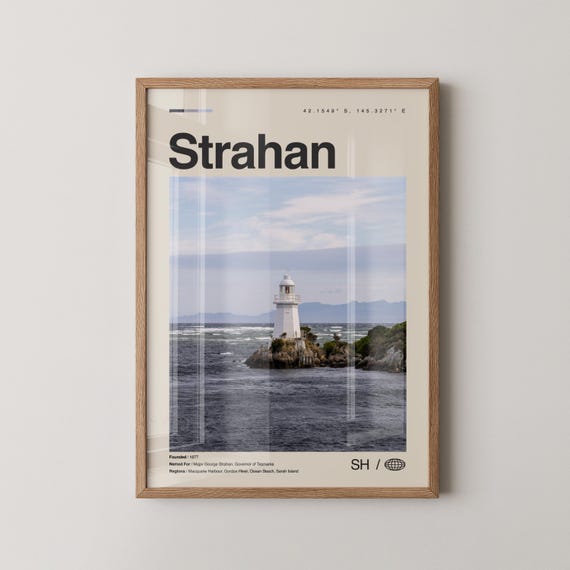 Strahan Print Wall Art Poster Photo Dcor Tasmania Australia