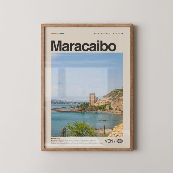 Maracaibo Print Wall Art Poster Photo Lake Basilica De Nuestra Seora Chiquinquir Puente