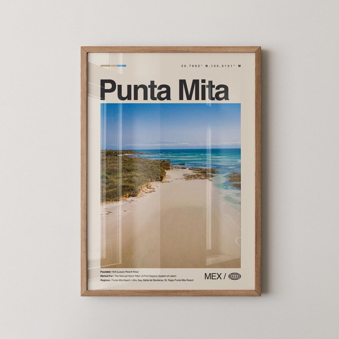 Punta Mita Mexico Beach Resort Aerial Ocean Travel Photo Poster