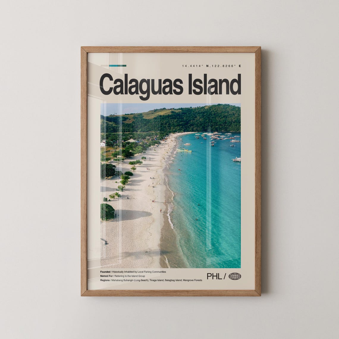 Calaguas Island Philippines White Sand Beach Aerial Photo Poster