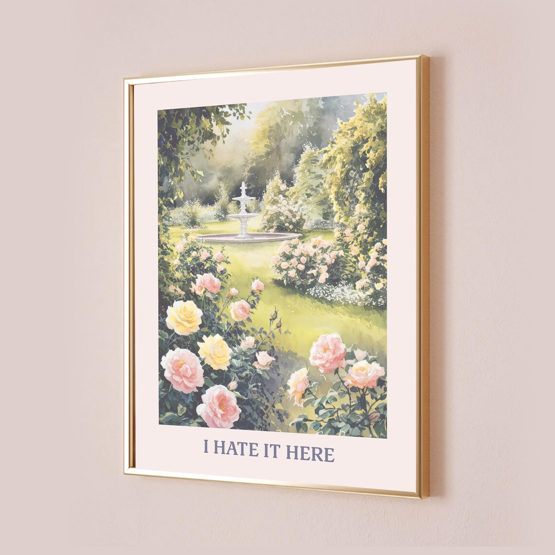 I Hate It Here Taylor Lyric Quote Art Print