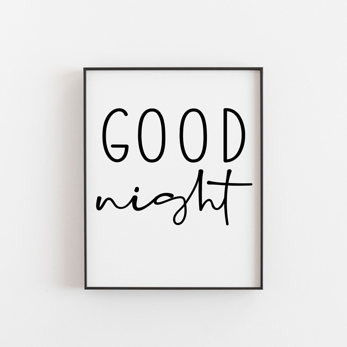 Good Night Wake Up Morning Motivation Art Print
