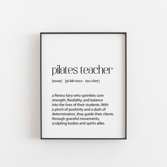 Pilates Teacher Modern Minimalist Art Print