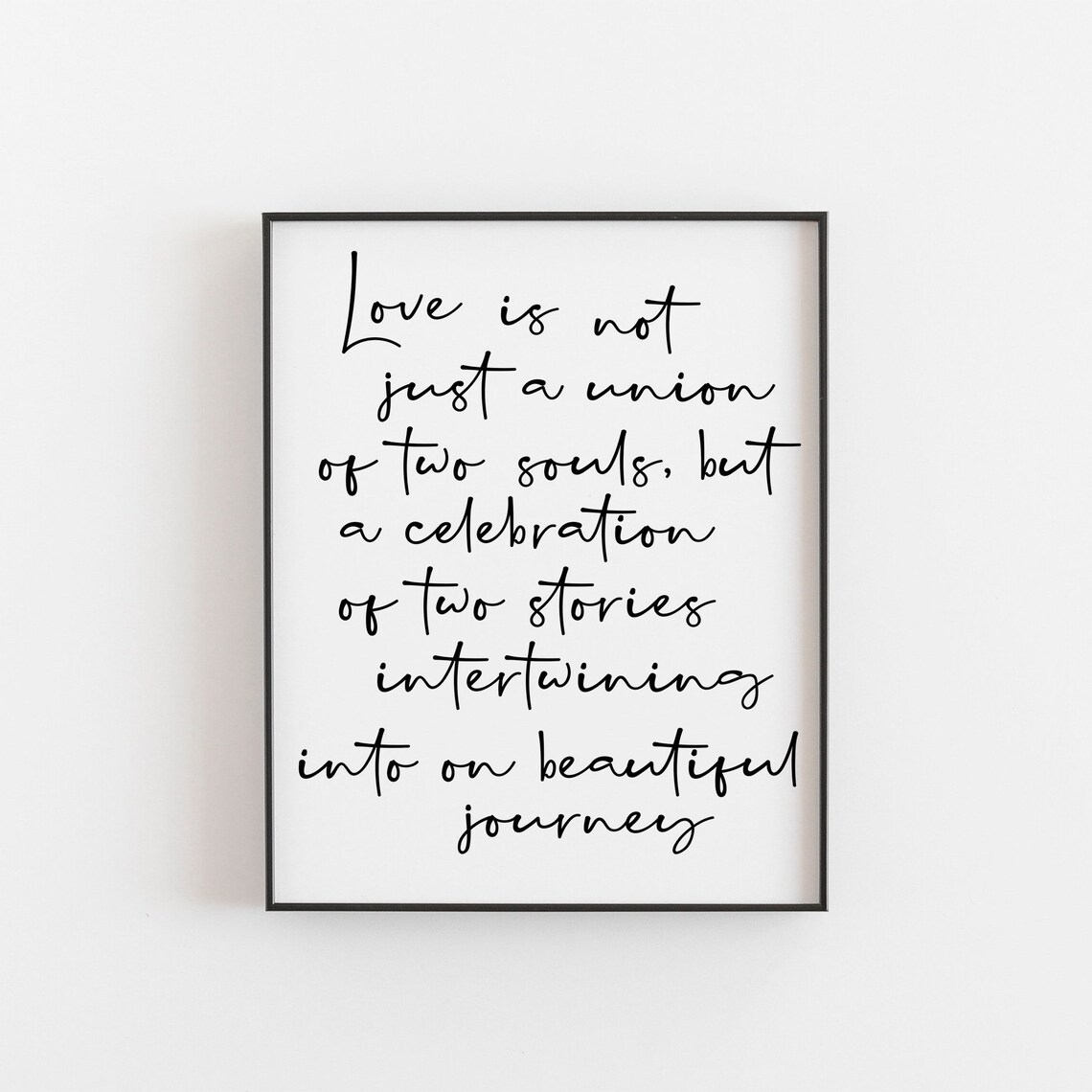 Loves Beautiful Journey, Wedding Keepsake Art Print