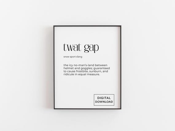 Skiing Gift Ski Definition Poster