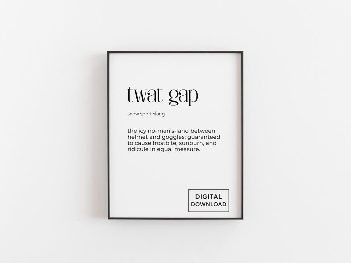 Skiing Gift Ski Definition Poster