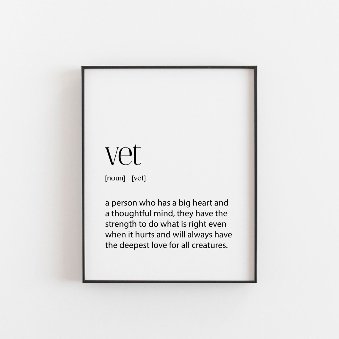 Veterinarian Gift Vet Veterinary Decor, Office Poster