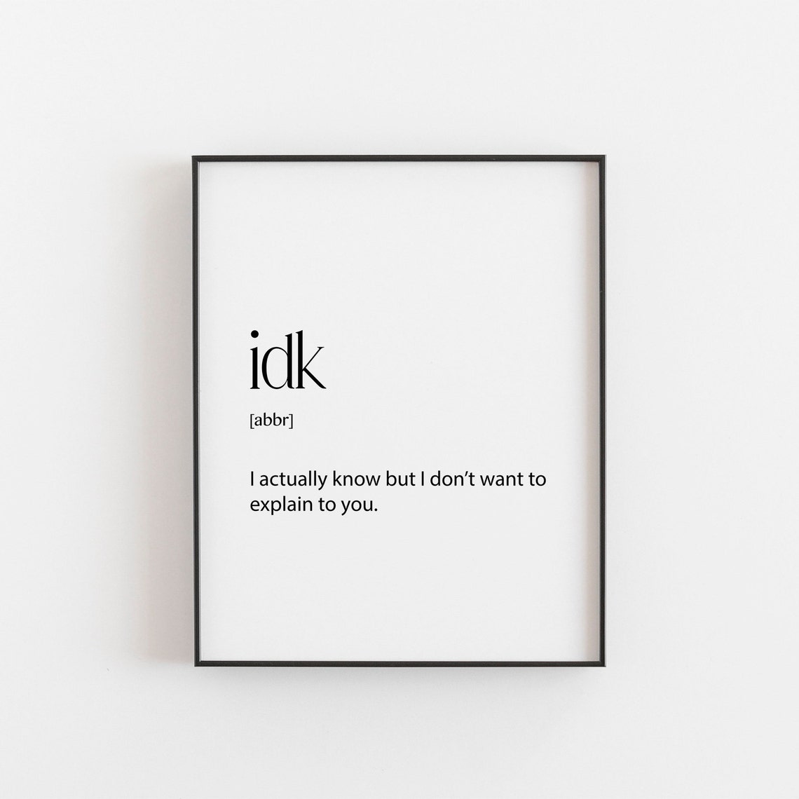 Teenage Room Funny Typography Art Print