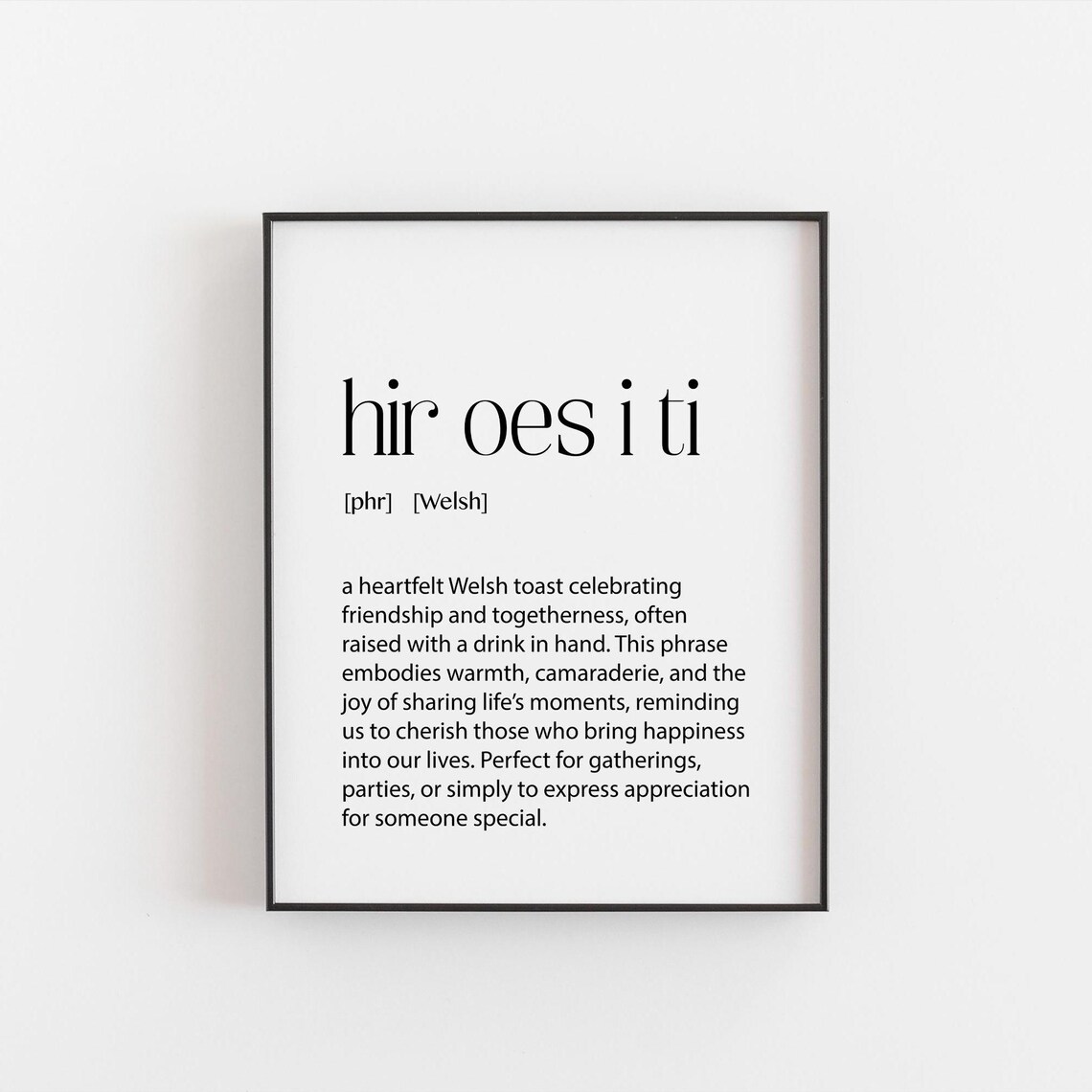 Hir Oes I Ti Welsh Blessing, Home Decor Art Print - Image 4