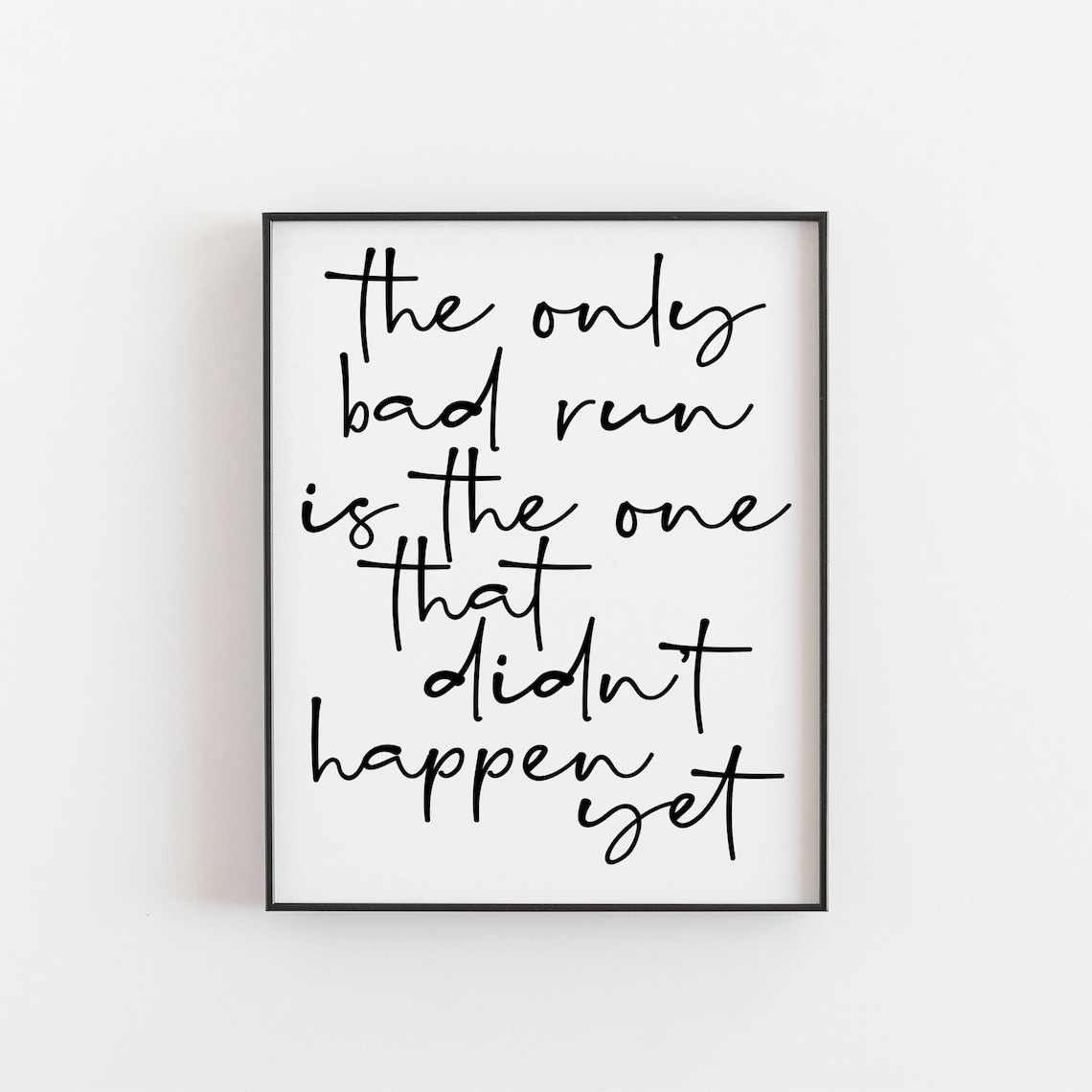 Running Poster, Motivational Gift for Marathon Runners
