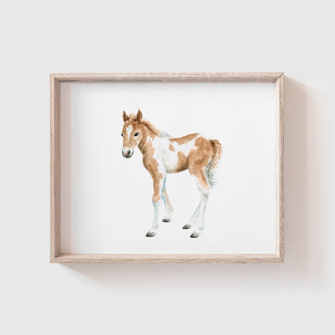 Horse No. 2 Watercolor Baby Horse Art Print